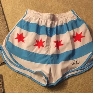 Chicago Flag Running Shorts